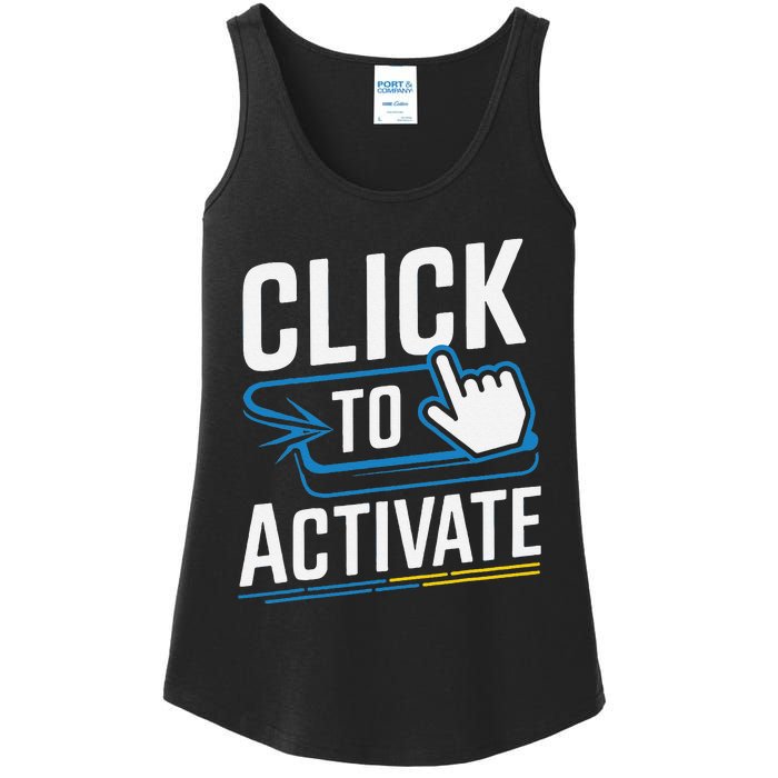 Click Here To Activate Your Inner Nerd Geeks Ladies Essential Tank