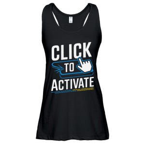 Click Here To Activate Your Inner Nerd Geeks Ladies Essential Flowy Tank