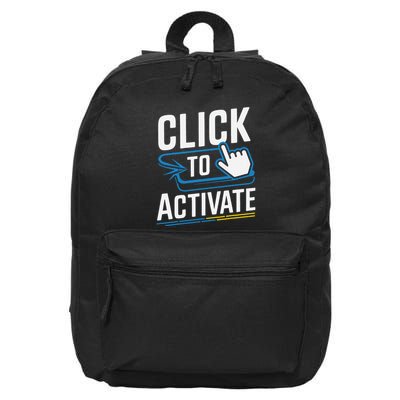 Click Here To Activate Your Inner Nerd Geeks 16 in Basic Backpack