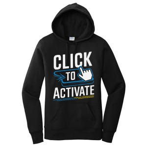 Click Here To Activate Your Inner Nerd Geeks Women's Pullover Hoodie