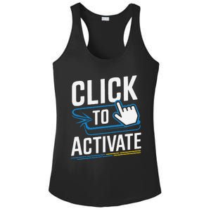 Click Here To Activate Your Inner Nerd Geeks Ladies PosiCharge Competitor Racerback Tank