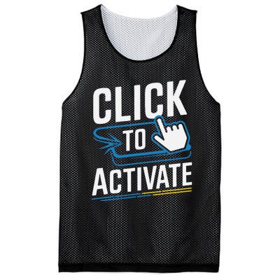 Click Here To Activate Your Inner Nerd Geeks Mesh Reversible Basketball Jersey Tank