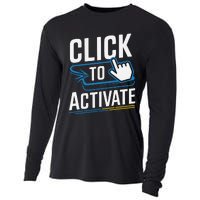 Click Here To Activate Your Inner Nerd Geeks Cooling Performance Long Sleeve Crew