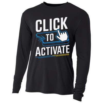 Click Here To Activate Your Inner Nerd Geeks Cooling Performance Long Sleeve Crew