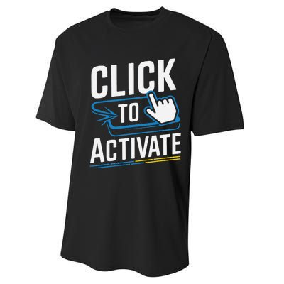 Click Here To Activate Your Inner Nerd Geeks Performance Sprint T-Shirt