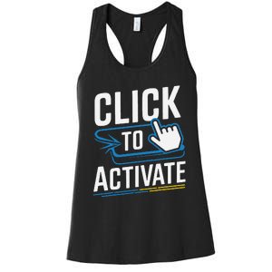 Click Here To Activate Your Inner Nerd Geeks Women's Racerback Tank