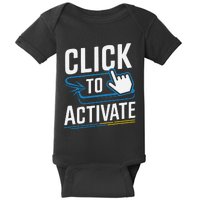 Click Here To Activate Your Inner Nerd Geeks Baby Bodysuit