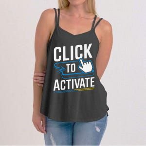 Click Here To Activate Your Inner Nerd Geeks Women's Strappy Tank