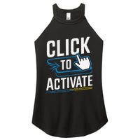 Click Here To Activate Your Inner Nerd Geeks Women's Perfect Tri Rocker Tank