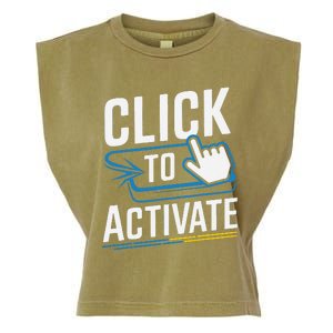 Click Here To Activate Your Inner Nerd Geeks Garment-Dyed Women's Muscle Tee