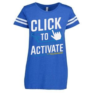 Click Here To Activate Your Inner Nerd Geeks Enza Ladies Jersey Football T-Shirt