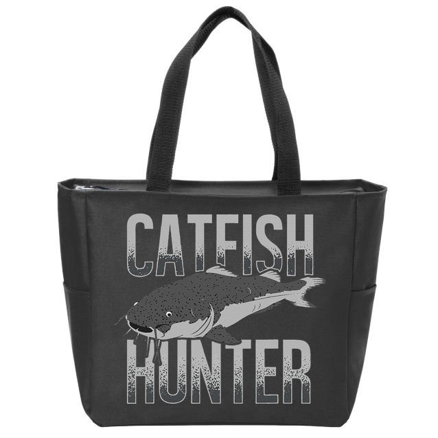 Catfish Hunter Tournament Fishing Fisherman Zip Tote Bag