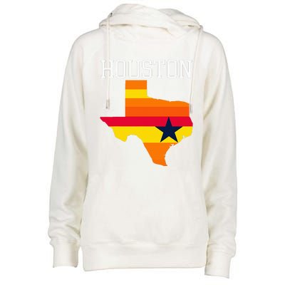 Classic Houston Texas Souvenir Womens Funnel Neck Pullover Hood