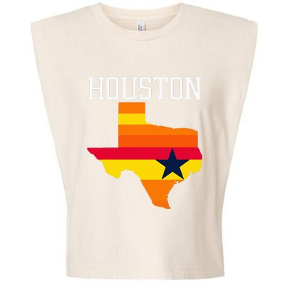 Classic Houston Texas Souvenir Garment-Dyed Women's Muscle Tee