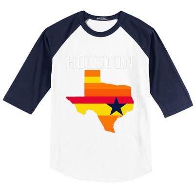 Classic Houston Texas Souvenir Baseball Sleeve Shirt