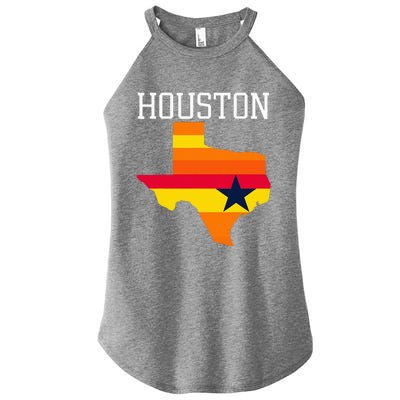 Classic Houston Texas Souvenir Women's Perfect Tri Rocker Tank