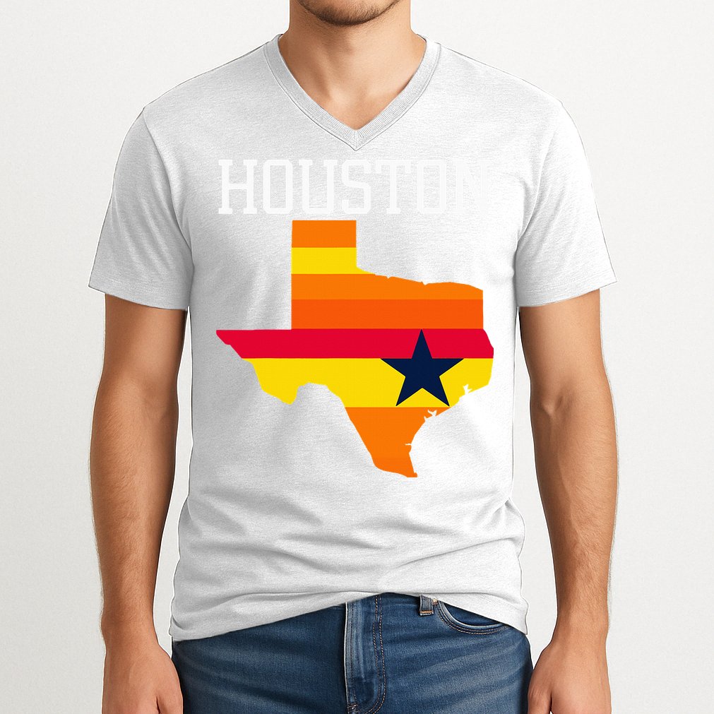 Classic Houston Texas Souvenir V-Neck T-Shirt