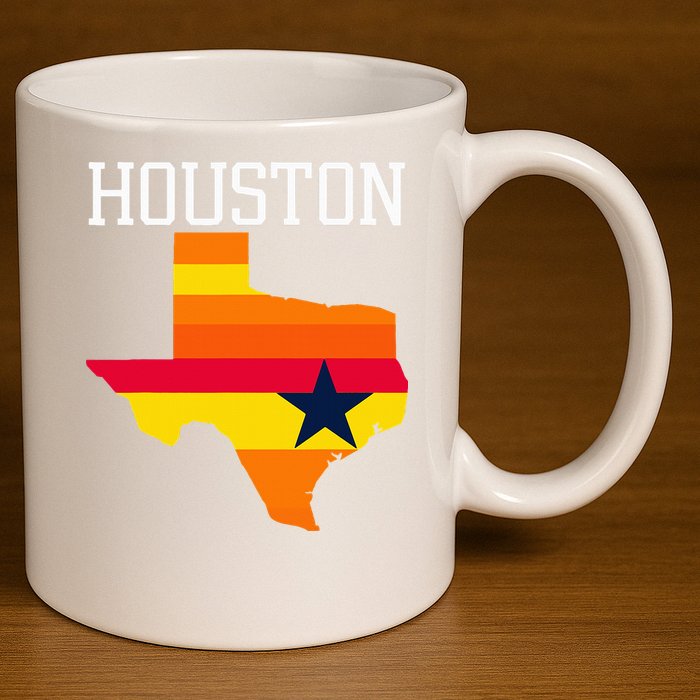 Classic Houston Texas Souvenir 11oz C Handle Ceramic Mug