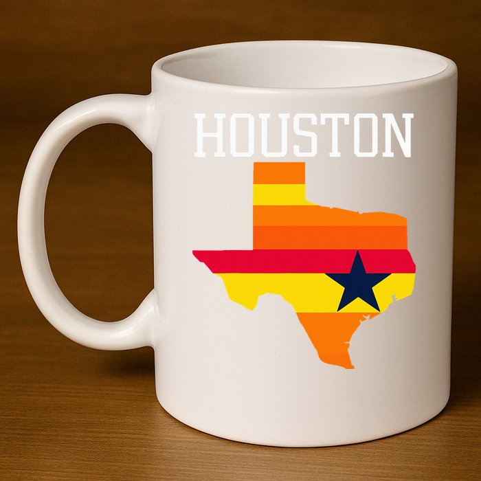 Classic Houston Texas Souvenir 11oz C Handle Ceramic Mug