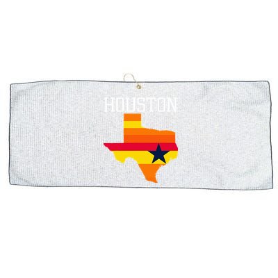 Classic Houston Texas Souvenir Large Microfiber Waffle Golf Towel