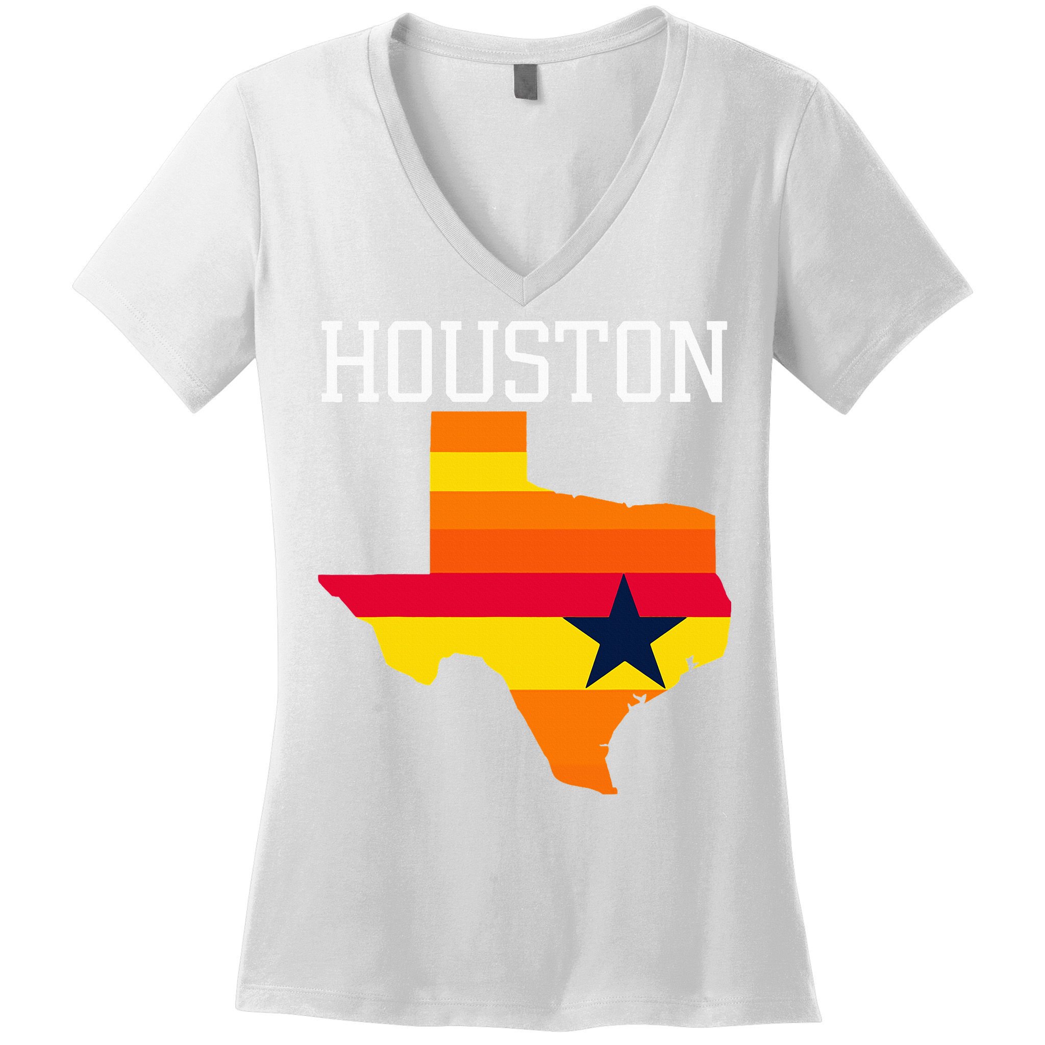 Classic Houston Texas Souvenir Women's V-Neck T-Shirt