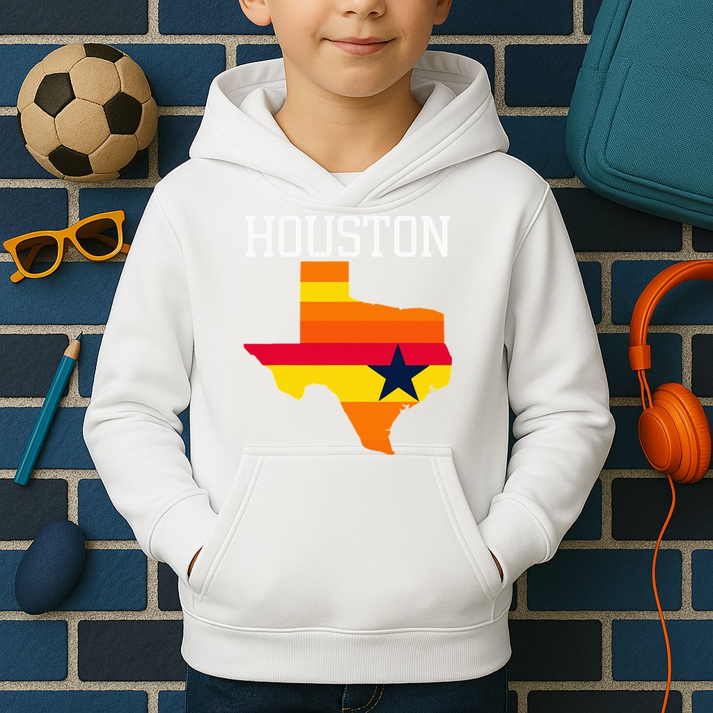 Classic Houston Texas Souvenir Kids Hoodie