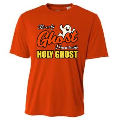 Christian Halloween The Only Ghost I Know Is The Holy Ghost Cooling Performance Crew T-Shirt