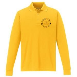 Cute Halloween Trick Or Treagift Cute Gift Performance Long Sleeve Polo