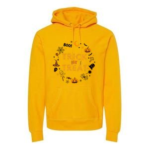 Cute Halloween Trick Or Treagift Cute Gift Premium Hoodie