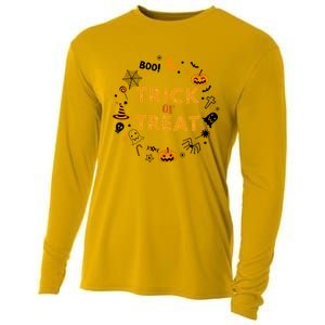 Cute Halloween Trick Or Treagift Cute Gift Cooling Performance Long Sleeve Crew