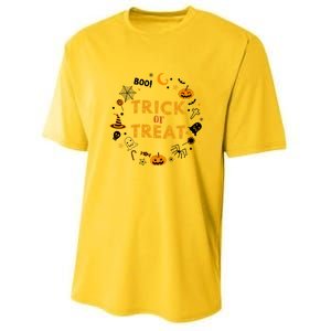 Cute Halloween Trick Or Treagift Cute Gift Youth Performance Sprint T-Shirt