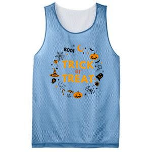 Cute Halloween Trick Or Treagift Cute Gift Mesh Reversible Basketball Jersey Tank