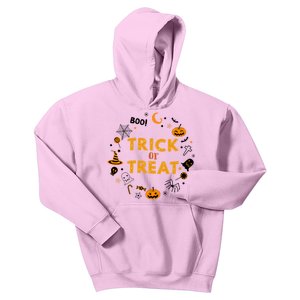 Cute Halloween Trick Or Treagift Cute Gift Kids Hoodie