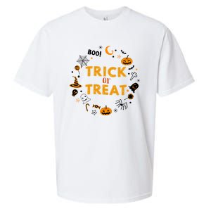 Cute Halloween Trick Or Treagift Cute Gift Sueded Cloud Jersey T-Shirt