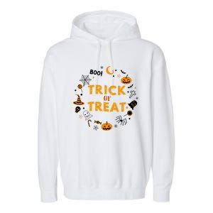 Cute Halloween Trick Or Treagift Cute Gift Garment-Dyed Fleece Hoodie