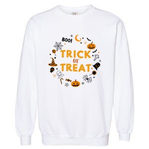 Cute Halloween Trick Or Treagift Cute Gift Garment-Dyed Sweatshirt