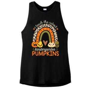 Cute Halloween Teacher Teaching Kindergarten Pumpkins Ladies PosiCharge Tri-Blend Wicking Tank