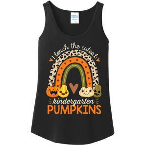 Cute Halloween Teacher Teaching Kindergarten Pumpkins Ladies Essential Tank