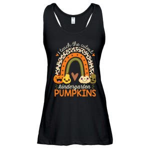 Cute Halloween Teacher Teaching Kindergarten Pumpkins Ladies Essential Flowy Tank