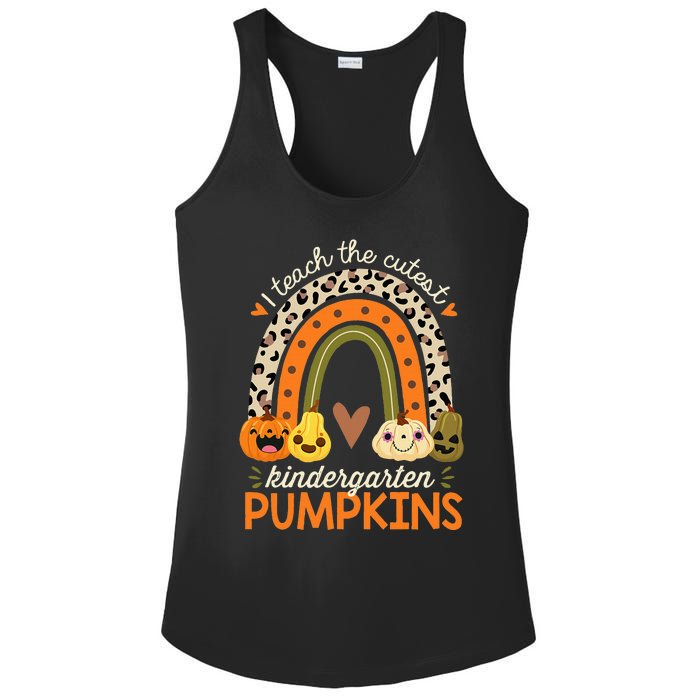 Cute Halloween Teacher Teaching Kindergarten Pumpkins Ladies PosiCharge Competitor Racerback Tank