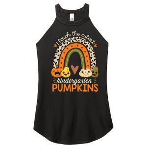 Cute Halloween Teacher Teaching Kindergarten Pumpkins Women's Perfect Tri Rocker Tank