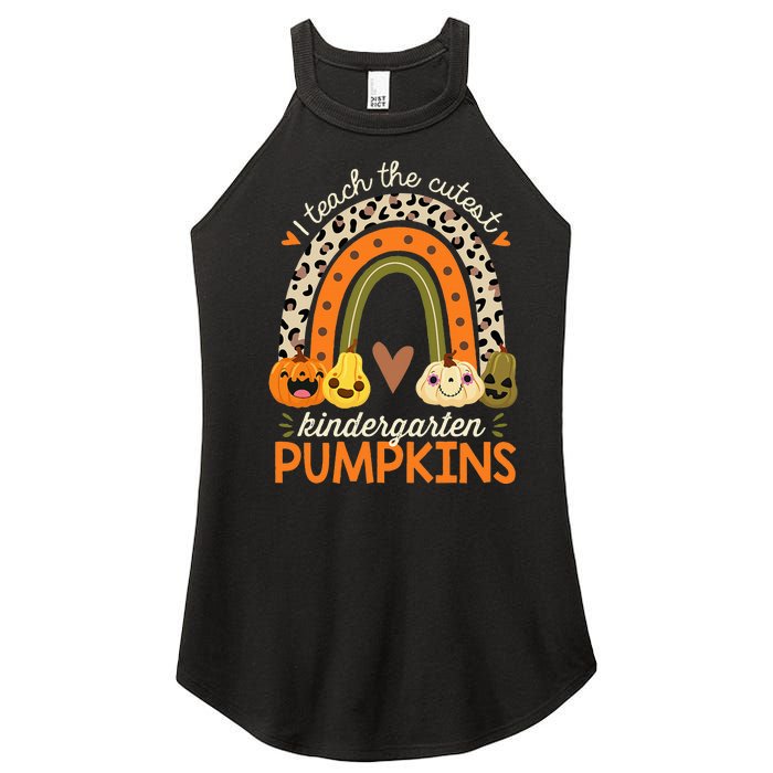 Cute Halloween Teacher Teaching Kindergarten Pumpkins Women's Perfect Tri Rocker Tank