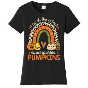 Cute Halloween Teacher Teaching Kindergarten Pumpkins Women's T-Shirt