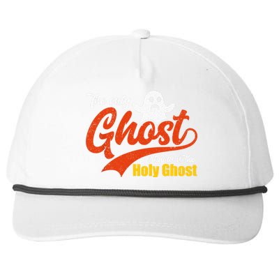 Christian Halloween The Only Ghost I Know Is The Holy Ghost Snapback Five-Panel Rope Hat