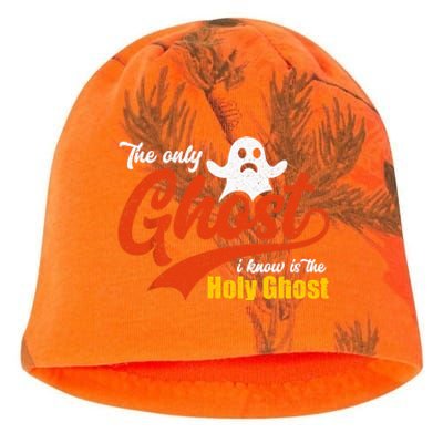 Christian Halloween The Only Ghost I Know Is The Holy Ghost Kati - Camo Knit Beanie