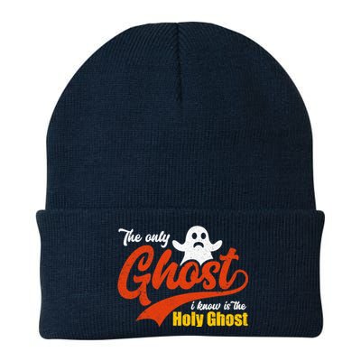 Christian Halloween The Only Ghost I Know Is The Holy Ghost Knit Cap Winter Beanie