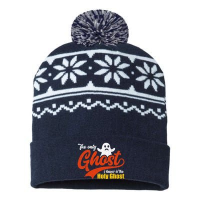 Christian Halloween The Only Ghost I Know Is The Holy Ghost USA-Made Snowflake Beanie