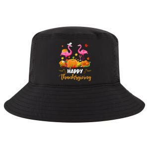 Cool Happy Thanksgiving Flamingo Ing Wine Lover Funny Gift Cool Comfort Performance Bucket Hat