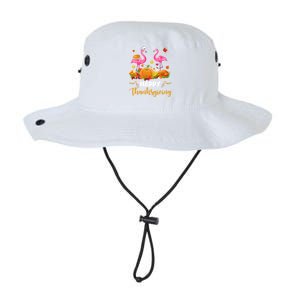 Cool Happy Thanksgiving Flamingo Ing Wine Lover Funny Gift Legacy Cool Fit Booney Bucket Hat