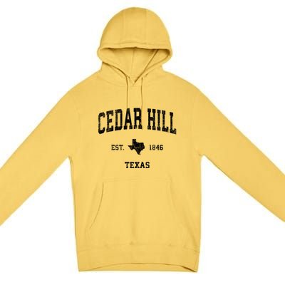 Cedar Hill Texas Tx Vintage Sports Premium Pullover Hoodie